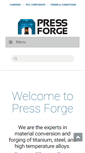 Mobile Screenshot of pressforge.com