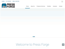 Tablet Screenshot of pressforge.com
